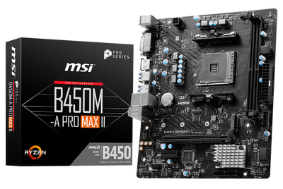 Материнська плата MSI B450M-A Pro Max II