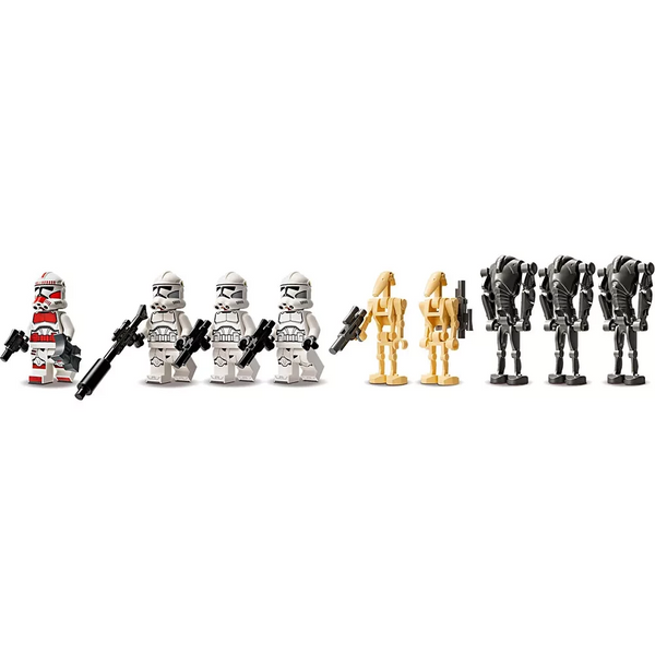 Блоковий конструктор LEGO Star Wars Клони-піхотинці й бойовий дроїд. Бойовий набір (75372)