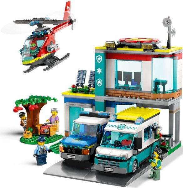 Блоковий конструктор LEGO City Центр управління рятувальним транспортом (60371)