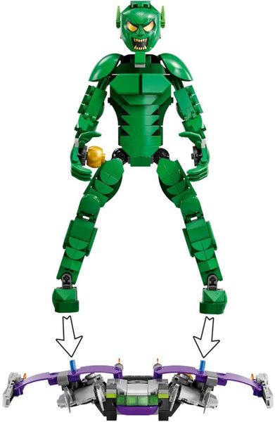 Блоковий конструктор LEGO Фігурка зеленого гобліну (76284)