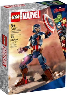 Блоковий конструктор LEGO Marvel Фігурка Капітана Америка для складання (76258)