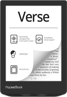 Електронна книга з підсвічуванням PocketBook 629 Verse Mist Grey (PB629-M-WW)