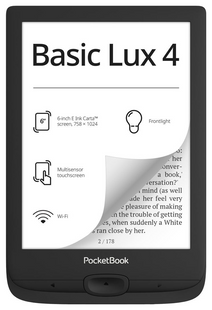Електронна книга з підсвічуванням PocketBook 618 Basic Lux 4 Black (PB618-P-WW)