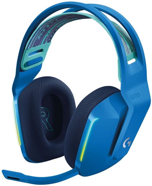 Комп'ютерна гарнітура Logitech Lightspeed Wireless RGB Gaming Headset G733 Blue (981-000943)