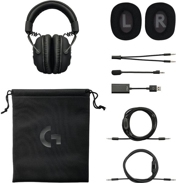 Комп'ютерна гарнітура Logitech G PRO X Gaming Headset Black (981-000818)