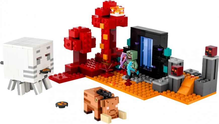 Блоковий конструктор LEGO Minecraft Засідка біля порталу в Нижній світ (21255)