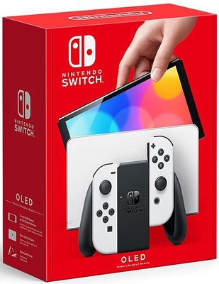 Портативна ігрова приставка Nintendo Switch OLED with White Joy-Con (045496453435)