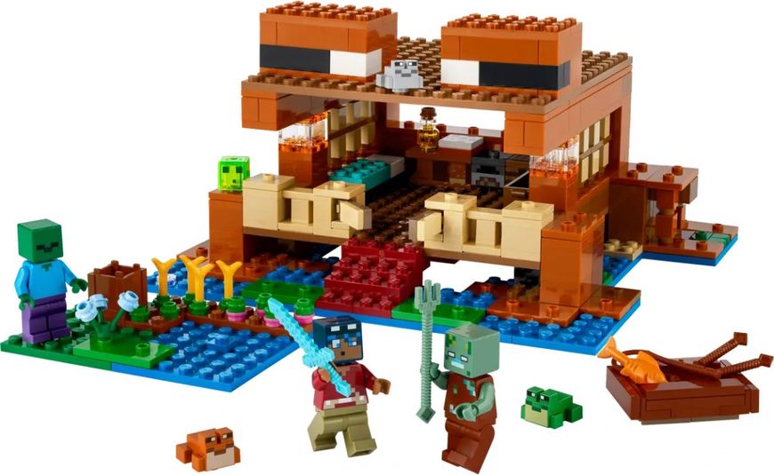 Блоковий конструктор LEGO Minecraft Будинок у формі жаби (21256)