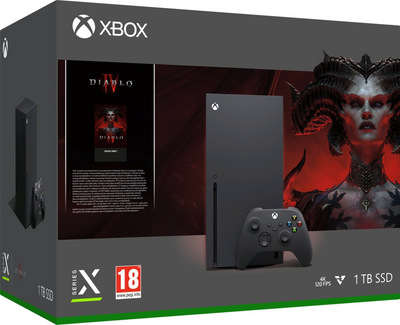 Стаціонарна ігрова приставка Microsoft Xbox Series X 1 TB Diablo IV Bundle (RRT-00035)