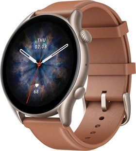 Смарт-годинник Amazfit GTR 3 Pro Brown Leather (GTR 3 Pro Brown Leather)