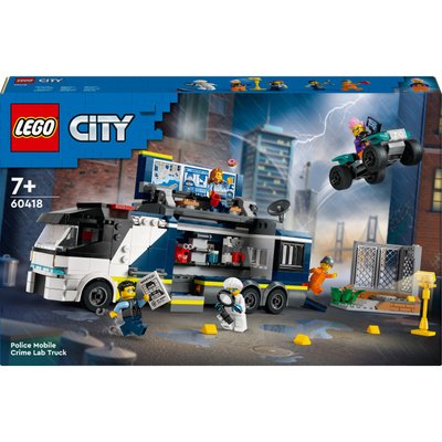 Блоковий конструктор LEGO City Пересувна поліцейська криміналістична лабораторія (60418)