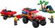 Блоковий конструктор LEGO City Пожежний позашляховик з рятувальним човном (60412)