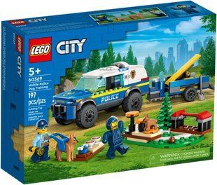 Блоковий конструктор LEGO City Мобільний майданчик для дресування поліцейських собак (60369)
