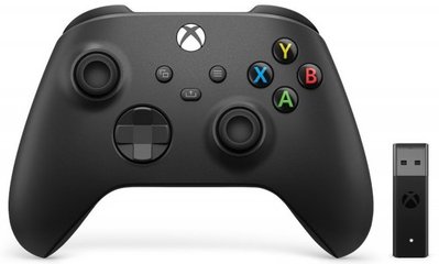 Геймпад Microsoft Xbox Series X | S Wireless Controller Carbon Black + Wireless Adapter for Windows (1VA-00002)