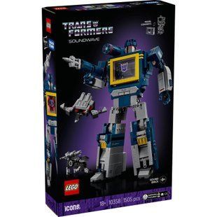 Блоковий конструктор LEGO Icons Трансформери: Саундвейв (10358)