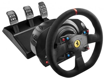 Комплект (кермо, педалі) Thrustmaster T300 Ferrari Integral RW Alcantara edition Black (4160652)